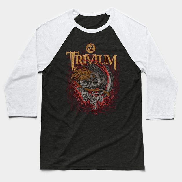 TRIVIUM MERCH VTG Baseball T-Shirt by mracryl